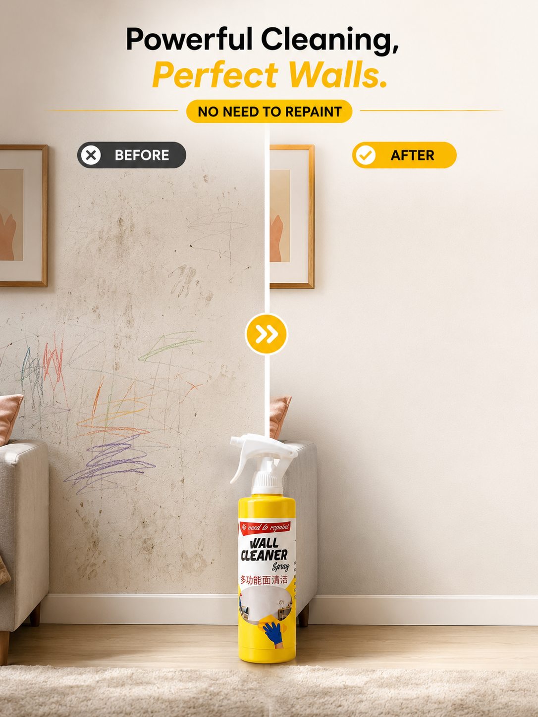 Multi-Surface Stain Remove Wall Cleaner